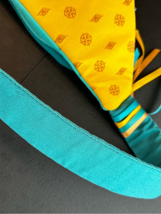 Disney Cruise Line Treasure Royal Adventure Tea Party Embroidered Sling Bag Pack - Picture 8 of 11